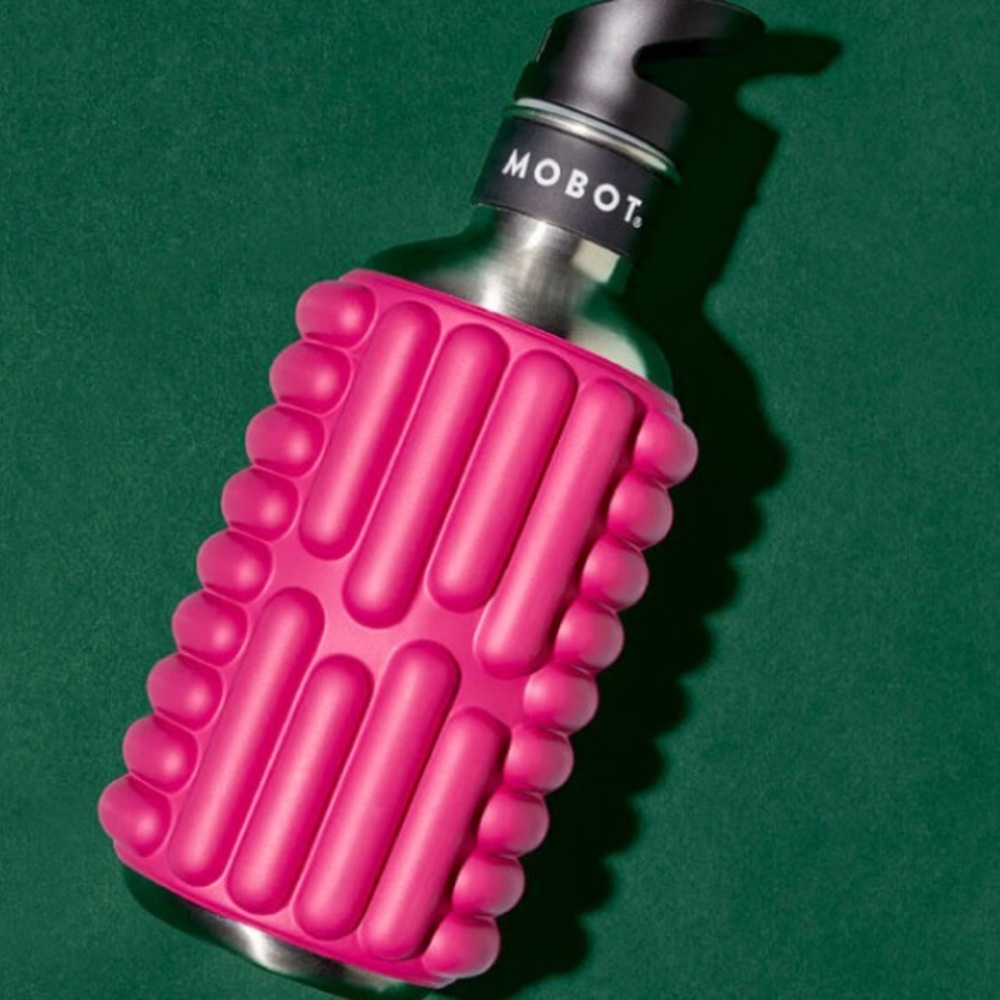 Gym Celebrities MOBOT Hot Pink Foam Roller Waterproof Water Bottle 40oz